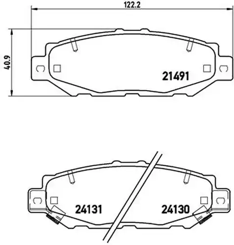 накладки BREMBO P 83 038