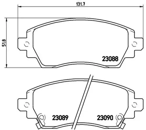накладки BREMBO P 83 042