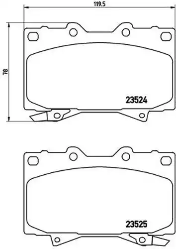 накладки BREMBO P 83 048
