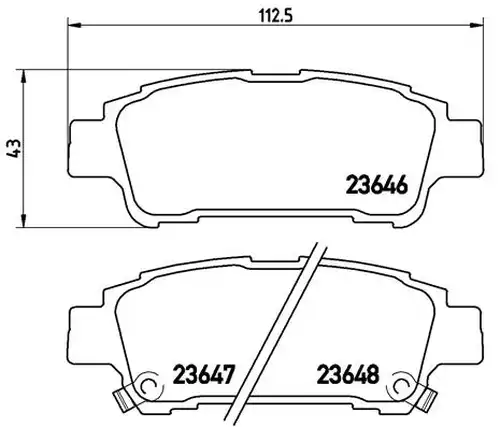 накладки BREMBO P 83 056