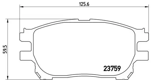 накладки BREMBO P 83 070