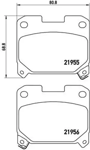 накладки BREMBO P 83 091