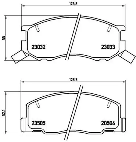 накладки BREMBO P 83 093