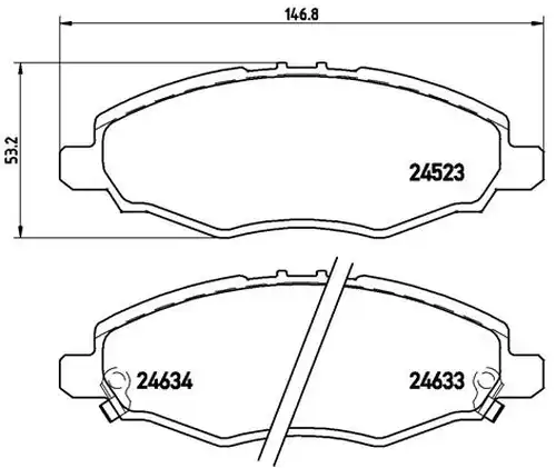 накладки BREMBO P 83 094