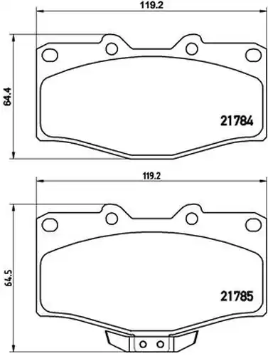 накладки BREMBO P 83 095