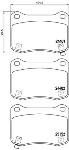 накладки BREMBO P 83 134