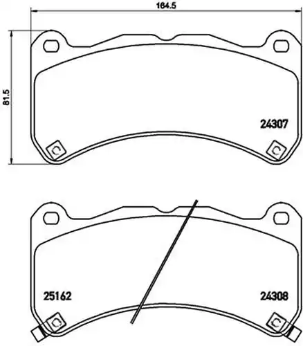 накладки BREMBO P 83 146