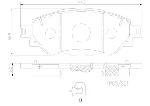 накладки BREMBO P 83 167