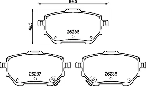 накладки BREMBO P 83 182