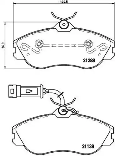 накладки BREMBO P 85 018