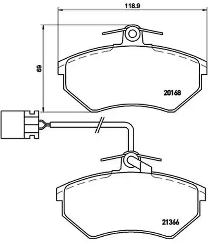 накладки BREMBO P 85 034
