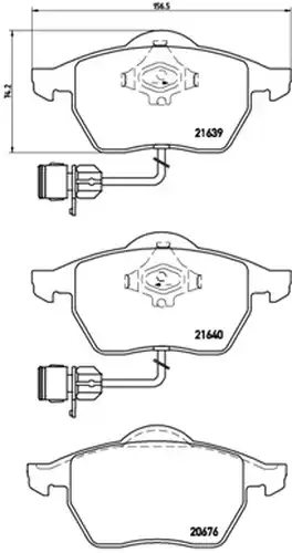 накладки BREMBO P 85 040
