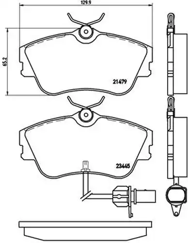 накладки BREMBO P 85 050