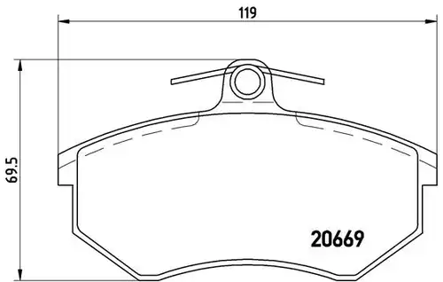 накладки BREMBO P 85 093