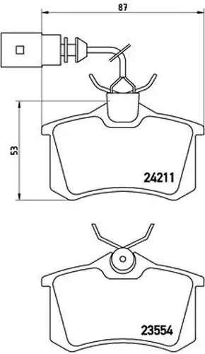 накладки BREMBO P 85 101
