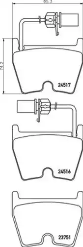 накладки BREMBO P 85 132