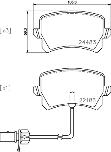 накладки BREMBO P 85 142