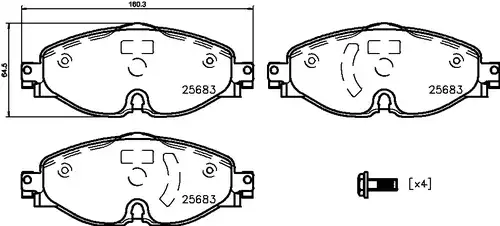 накладки BREMBO P 85 147E