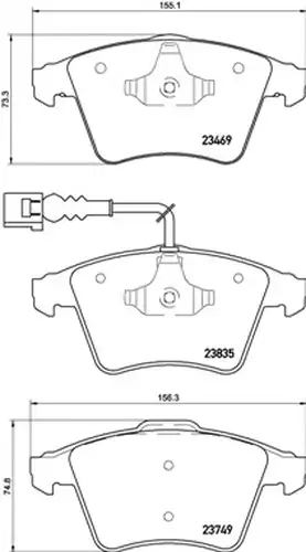 накладки BREMBO P 85 149