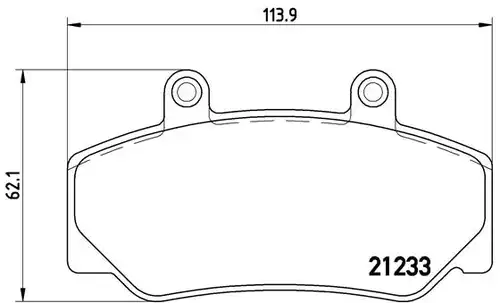 накладки BREMBO P 86 006