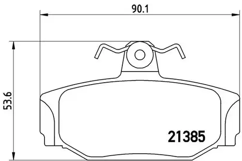 накладки BREMBO P 86 009