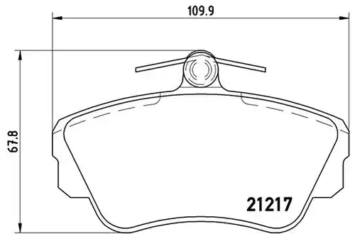 накладки BREMBO P 86 010
