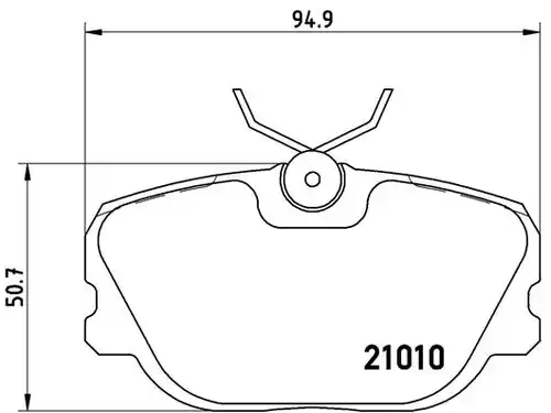 накладки BREMBO P 86 011