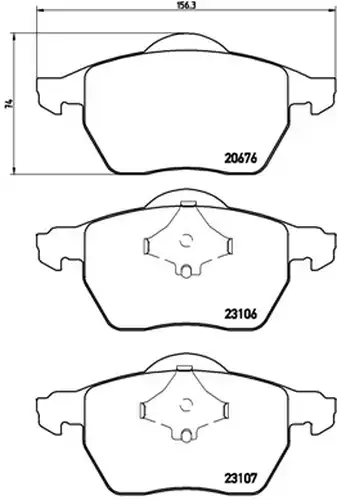 накладки BREMBO P 86 015