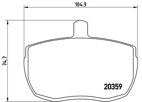 накладки BREMBO P A6 001