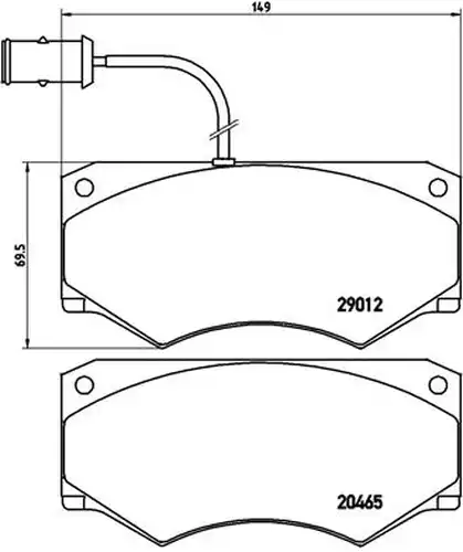 накладки BREMBO P A6 013