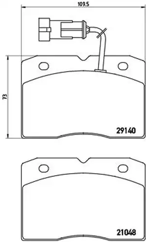 накладки BREMBO P A6 020