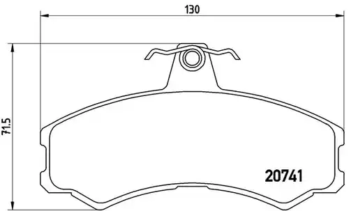 накладки BREMBO P A6 024