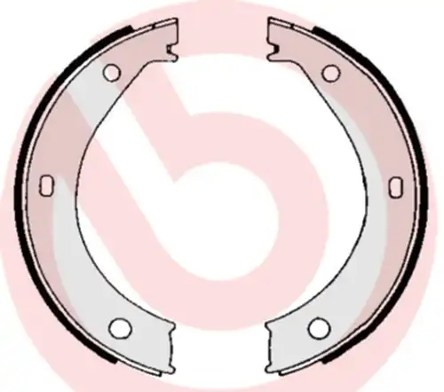 комплект спирачна челюст, ръчна спирачка BREMBO S 06 503