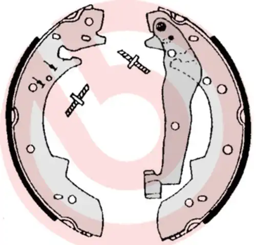 комплект спирачна челюст BREMBO S 06 504
