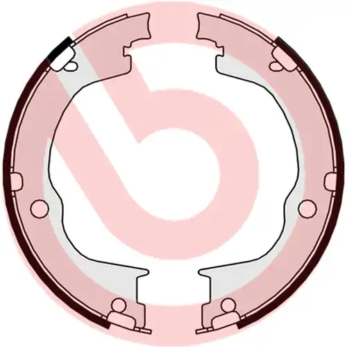 комплект спирачна челюст, ръчна спирачка BREMBO S 10 515
