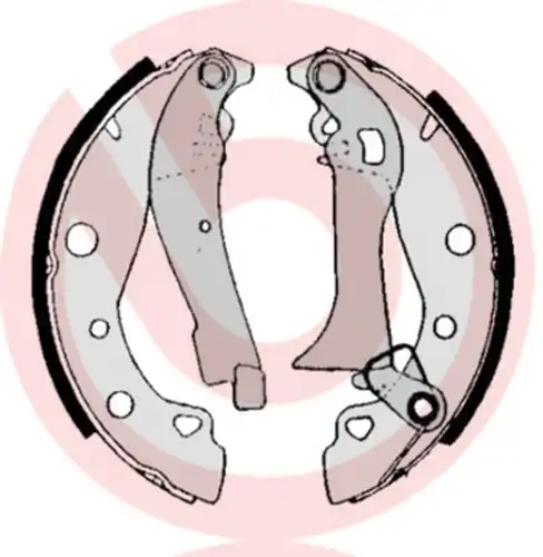 комплект спирачна челюст BREMBO S 23 506