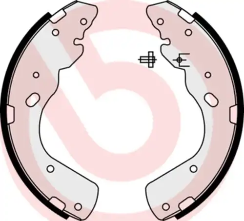 комплект спирачна челюст BREMBO S 23 576