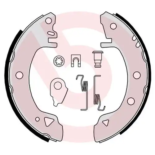 комплект спирачна челюст BREMBO S 24 508