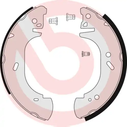 комплект спирачна челюст BREMBO S 24 522
