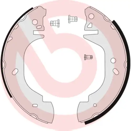 комплект спирачна челюст BREMBO S 24 523