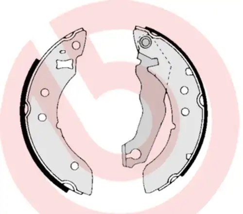 комплект спирачна челюст BREMBO S 24 536