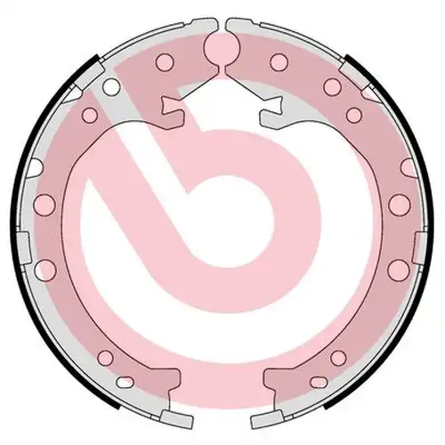 комплект спирачна челюст, ръчна спирачка BREMBO S 28 519