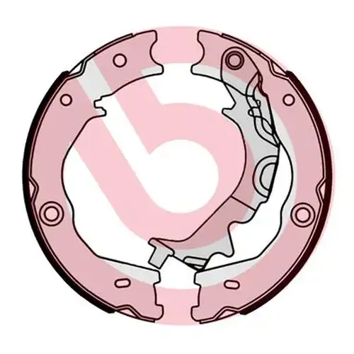 комплект спирачна челюст, ръчна спирачка BREMBO S 30 540