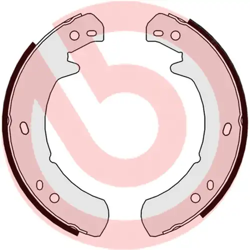 комплект спирачна челюст, ръчна спирачка BREMBO S 44 507