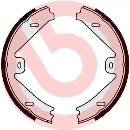 комплект спирачна челюст, ръчна спирачка BREMBO S 50 525