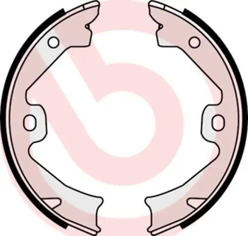 комплект спирачна челюст, ръчна спирачка BREMBO S 52 509