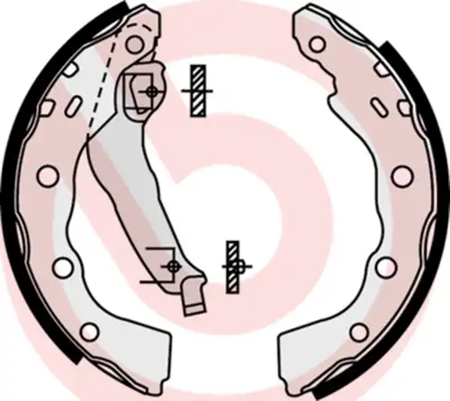 комплект спирачна челюст BREMBO S 54 515