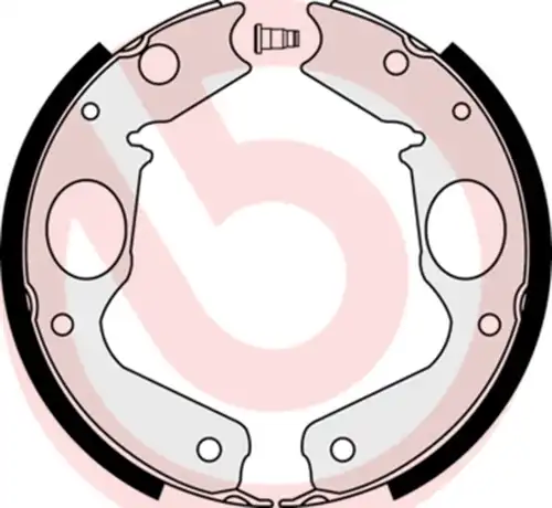 комплект спирачна челюст, ръчна спирачка BREMBO S 54 518