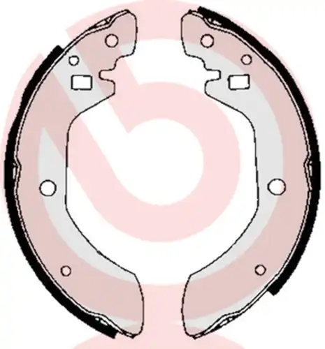 комплект спирачна челюст BREMBO S 56 501