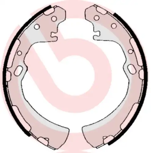 комплект спирачна челюст BREMBO S 56 515